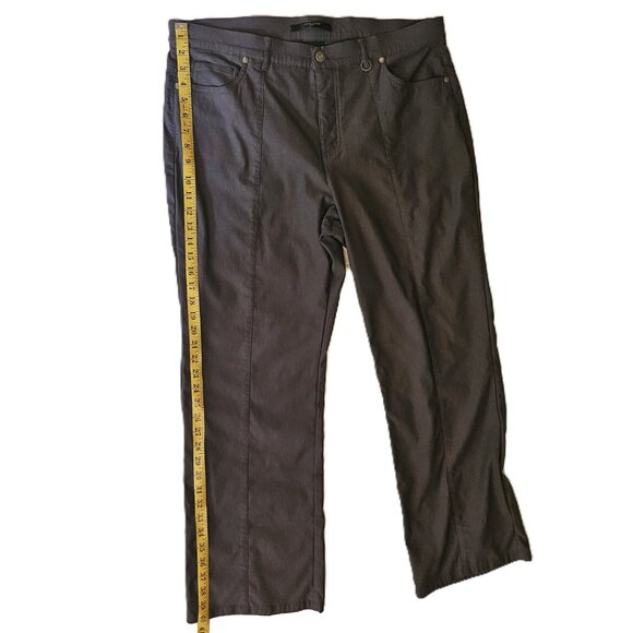 SIMON CHANG Grey Straight Leg Trouser Size 18P - Picture 3 of 10